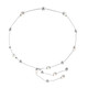 Women's Thin Chain Belt Pearl Beads with Diamante Rings with clasp locks adjustments for Fashion Fancy Party Dresses Wedding Gowns - Gold Silver